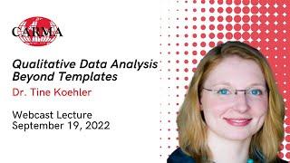 Why Are Templates Used in Qualitative Research - Dr. Tine Koehler - CARMA Clips