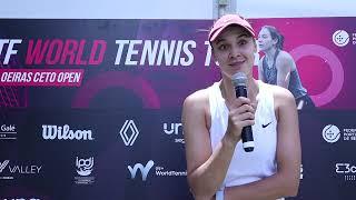 Flash interview de Nigina Abduraimova — QF W60 Oeiras CETO Open