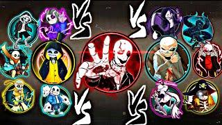 Shadow Fight 2 Bloody Gaster Vs All Sans From Undertale All Universe