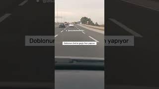 Trafikte aracı sıkıştırıp kaza yaptırdılar