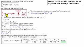 Dirac-Delta Distribution einer allgemeinen Funktion ► Übung