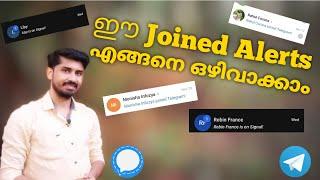 How To Stop Getting New Friends Joined Alerts on Signal,Telegram Apps Malayalam