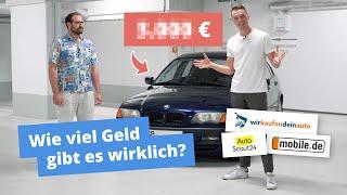 So viel zahlen Wirkaufendeinauto, Mobile.de & Co wirklich - Autoankauf-Portale im Test!