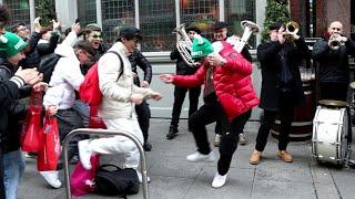 Amazing Scenes In Dublin City as French fans celebrate beating Ireland in The 6 Nations.