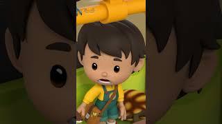 SNAKE EATING THE CAPYBARA?!  | Leo the Wildlife Ranger | Kids Cartoon | #shorts #animals