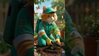 The Green Meow Project #shortsfeed #shortsvideo #shorts #ytshorts #cat #cartoon #ai #environment