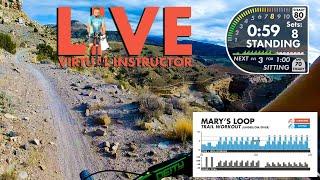 Free Mountain Bike Spin Video for Indoor Cycling. Mary's Loop Virtual Instructor Strong Everywhere