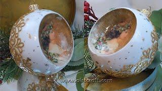 Christmas Decoupage Ideas  Handmade Flexible Decor Clay Art