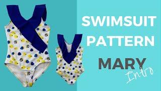 Kids Swimsuit pattern Mary Intro by Bikini Design Club * DIY BIKINI * KIDS SEWING PATTERNS