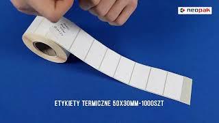 Etykiety termiczne 50x30mm 1000szt