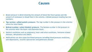 The symptoms diagnosis and treatment of hypotension