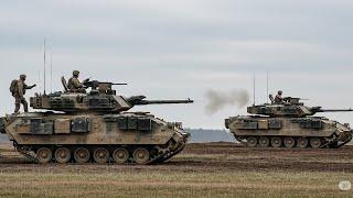  U.S. SOLDIERS SHARPEN BRADLEY FIGHTING SKILLS IN POLAND LIVE-FIRE TRAINING 