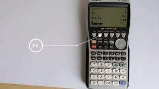 How to Clear the Screen on a Casio fx-9860GII Graphing Calculator