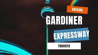 Driving The Gardiner Expressway at Night: A Unique Perspective of Toronto's Skyline.