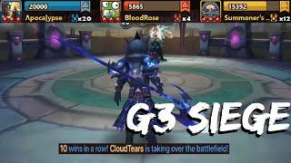 Chow Serves JUSTICE!  vs. BloodRose and Summoner's Bar (G3 Siege - Summoners War)