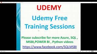 Udemy Free Training Videos