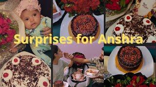 surprises for baby anshra || kis ki taraf Sy Aya hai