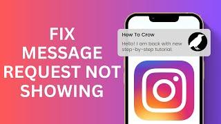 Instagram Message Request Not Showing 2024 | How to Fix Instagram Message Request Problem