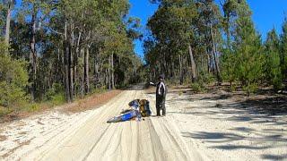 E24-PJs moto trip around Australia-WA-Margaret River - Bunbury,Bush tracks,Pro surf comp,Ngilgi cave