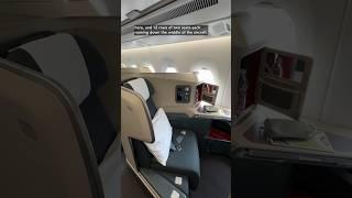 Cathay Pacific A350 - 1000 business class cabin honest review #shorts #aviationobsession