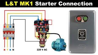 L&T MK1 Starter Control And Power Wiring Connection | Starter Connection @TheElectricalGuy