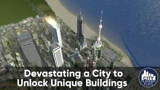 Devastating a City to Unlock Unique Buildings