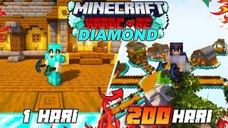 200 Hari di Minecraft Hardcore Tapi PULAU MELAYANG DIAMOND BLOCK!