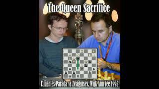 The Queen Sacrifice / Roberto Cifuentes-Parada vs Vadim Zvjaginsev, Wijk Ann Zee 2005