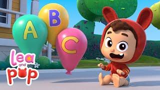  Learn the ABC Song  Baby Songs with Lea and Pop - Nursery Rhymes