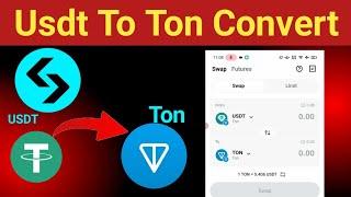 How To Convert Usdt to Ton on Bitget Wallet | Bitget USDT to ton convert | USDT to Ton