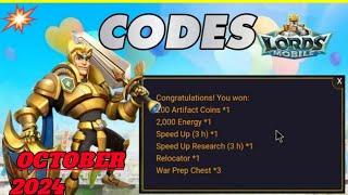 100% REAL NEW WORKINGNEW UPDATE️ LORDS MOBILE REDEEM CODES 17 OCTOBER 2024 - CODE LORDS MOBILE -