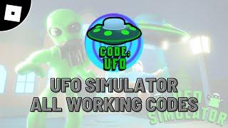 all working codes in UFO Simulator roblox