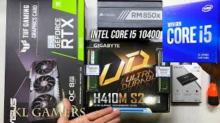 intel Core i5 10400 GIGABYTE H410M S2 RTX 3070 TUF GAMING PC Build Fortnite Gameplay Benchmark