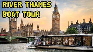 River Thames Boat tour l Cruise l Central London l London Bridge l St Cathedral l Historical Sites