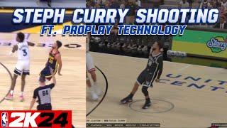 Stephen Curry ProPLAY shooting on NBA 2k24