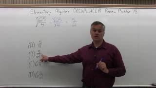 ACCUPLACER Review: Elementary Algebra Problem 78 - Mathematics with Dan Avedikian