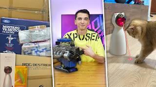 V8 Motor Modeli, Toplu Paket Açılışı, Kedi Oyuncakları! (Haftalık Vlog)