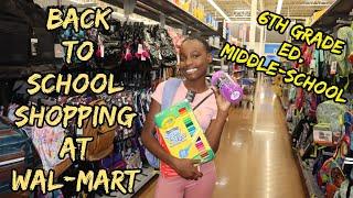 Back to School Shopping at Wal-Mart 2024 || Middle School edition Nya Vlogs