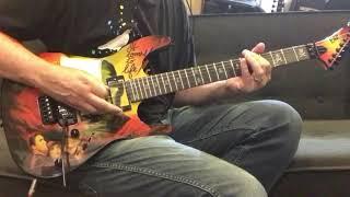 ESP Mummy Guitar Kirk Hammett Copy Made in China - Neck Through Construction thru Strymon Iridium