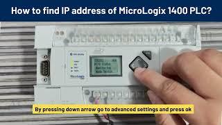 How to find IP address of MicroLogix 1400 PLC? #tech #trading #youtube #technology #subscribe