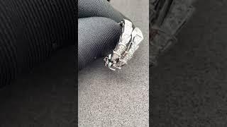 Bvlgari Serpenti Viper Ring 18K White Gold Full Paved Diamonds 354707 #bvlgari #bvlgarirings