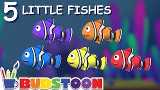 Five Little Fishes | English rhymes for children | Budstoon