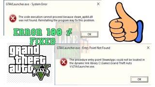 Grand theft auto 5 Steam API 64 .DLL FIX missing file [ERROR FIX]