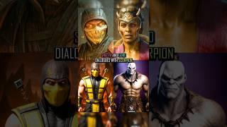 Scorpion Intro Lines with Goro and Sheeva in MkX , MK11 And Mk1 Khaos Reigns #mortalkombat1havik