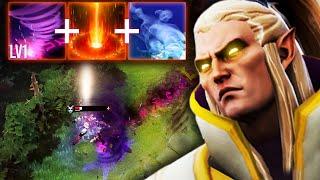 KNOWLEDGE- INVOKER EXORT BUILD vs QOP MID ABSOLUTELY PERFECT GAME | Dota 2 Invoker