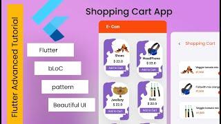 #Flutter Advanced - Shopping Cart App using bLoC pattern (Series no 2)