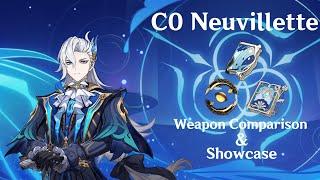 [F2P]C0 Neuvillette Weapon Comparison - Which should you choose?[Comparison & Showcase]GenshinImpact