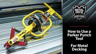 How To Use A Parker Punch Tool To Button Punch Metal Decking [Air Compressor Set Up + Settings]