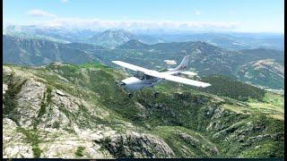 X-Plane 12 - Around Corsica part 1 | Cessna 172