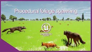 How to make procedural foliage spawning in UE 5